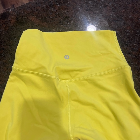 Lululemon 25” pants in neon yellow - size 2 - Picture 2 of 2